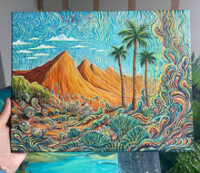 Load image into Gallery viewer, 14”x11” Acrylic on Canvas.