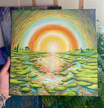 Load image into Gallery viewer, 12”x12” Acrylic on Canvas.