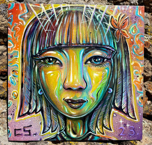 8”x8” Acrylic on board.
