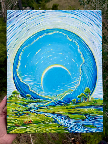 12” x 9” Acrylic on Canvas.