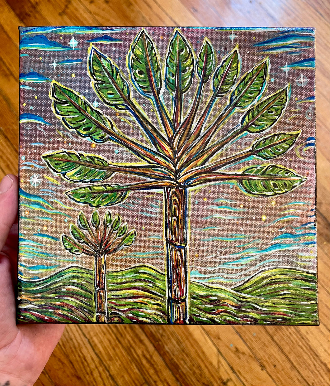 8”x8” Acrylic on Canvas.