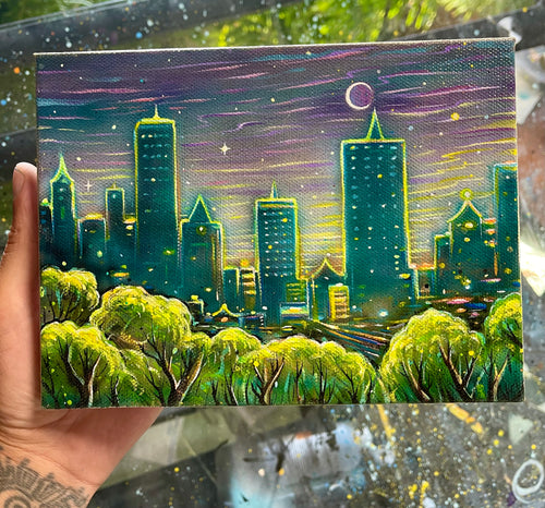 8”x6” Acrylic on Canvas.