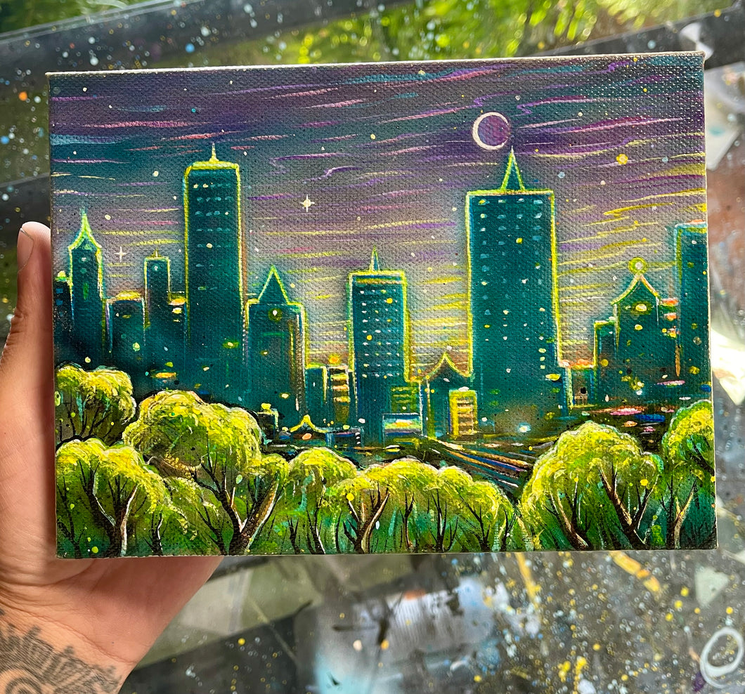 8”x6” Acrylic on Canvas.