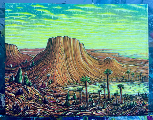 14”x11” Acrylic on Canvas.