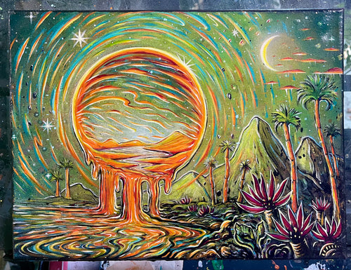 12”x9” Acrylic on Canvas.
