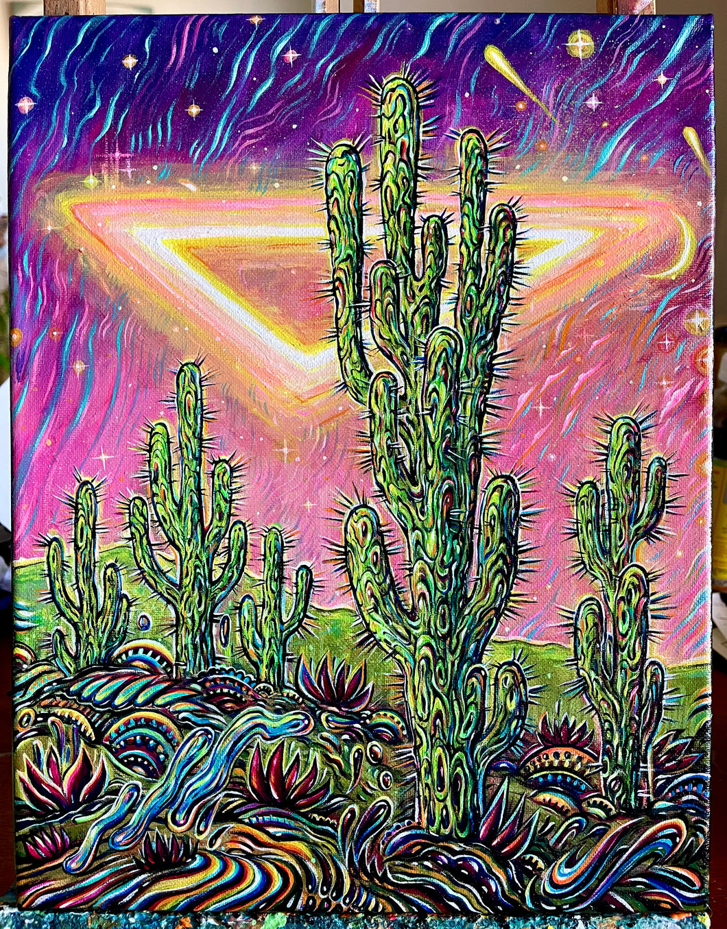 14”x11” Acrylic on Canvas.