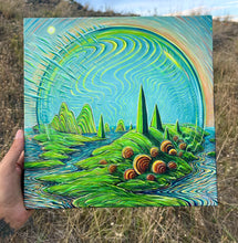 Load image into Gallery viewer, 12” x 12” Acrylic on Canvas.