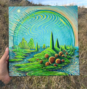 12” x 12” Acrylic on Canvas.