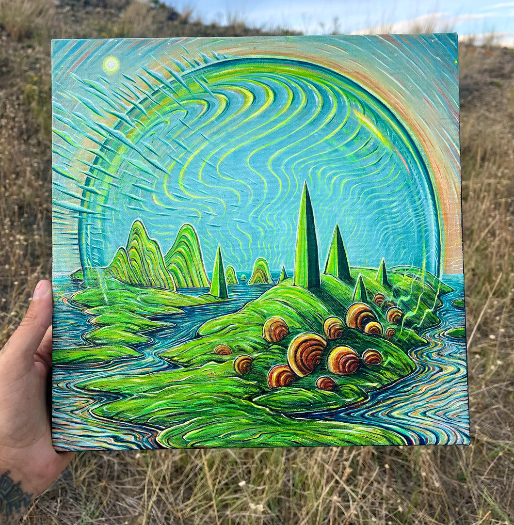 12” x 12” Acrylic on Canvas.